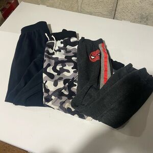 Kids Camouflage and Black Jogger Pants Set